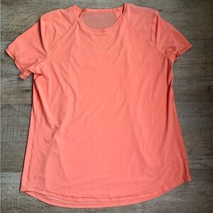 Lululemon Sculpt T Shirt Top Womens Coral Athleisure Short Sleeve